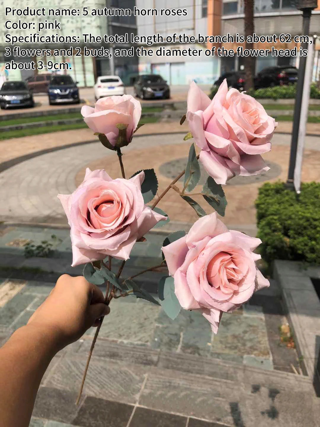 bouquet hortensia soie rose clair feuilles vertes réaliste décoration intérieure mariage anniversaire pendaison crémaillère