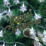 guirlande lumineuse flocons neige multicolore blanc doré anniversaire noël mariage festive