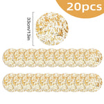 serviettes table modernes blanches dorées motif filetage pack 50pcs 33cm
