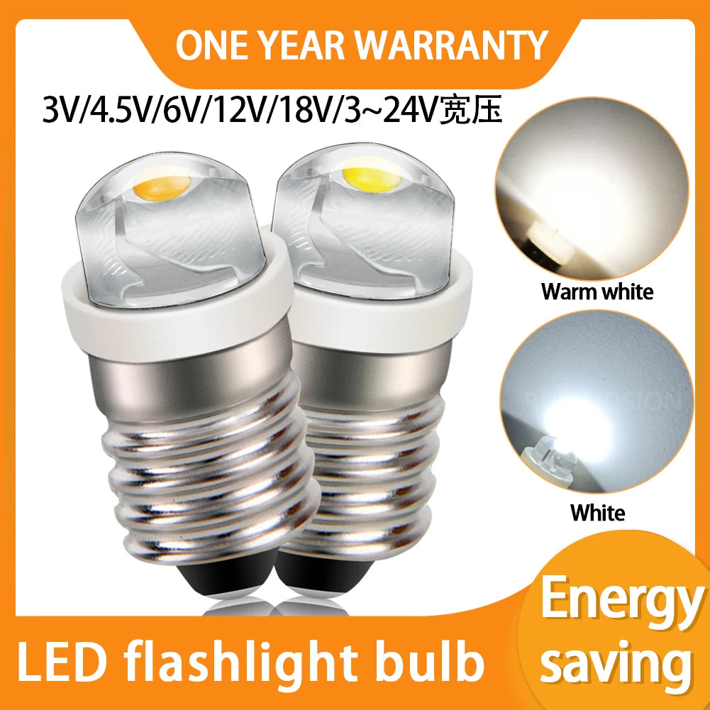 ampoule led torches 5w e10 3v 5v 6v 9v 12v 24v blanc argenté moderne