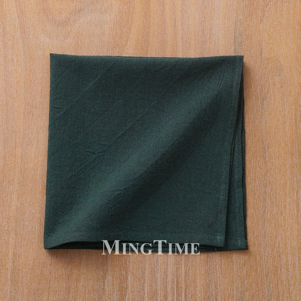 serviettes table coton uni classiques couleurs variées maison party festive