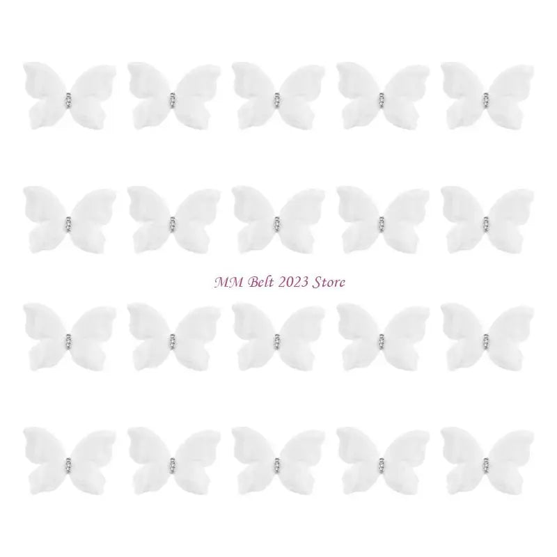 papillons décoratifs adhésifs blanc rose bleu marine rouge noir elegance enfants translucent veines strass