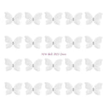 papillons décoratifs adhésifs blanc rose bleu marine rouge noir elegance enfants translucent veines strass