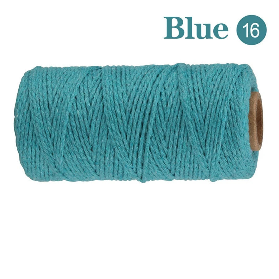 fil coton multicolore texturé naturel 100m 2mm enduit crafts sacs vêtements textiles maison