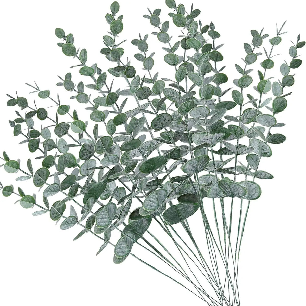 bouquet artificiel feuilles vertes naturel minimaliste ruban blanc vase blanc tapis beige ornement extérieur