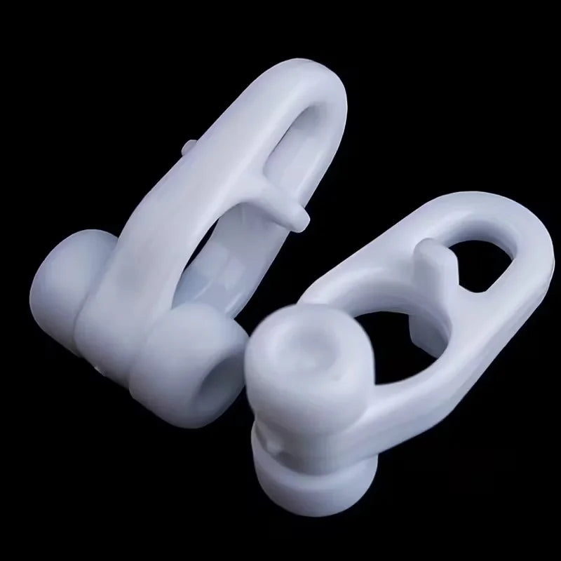 crochets rideau blancs modernes universels rails droits courbés plastique opaque