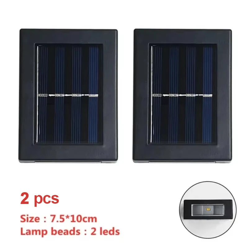 lumière solaire murale led led noir moderne minimaliste étancheextérieur