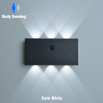 lampe murale led moderne noire bois blanc rechargeable adhésif minimaliste 6w 6leds