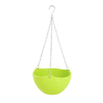 pots fleurs suspendus moderne rayures horizontales blanc vert rose orange jaune bleu beige