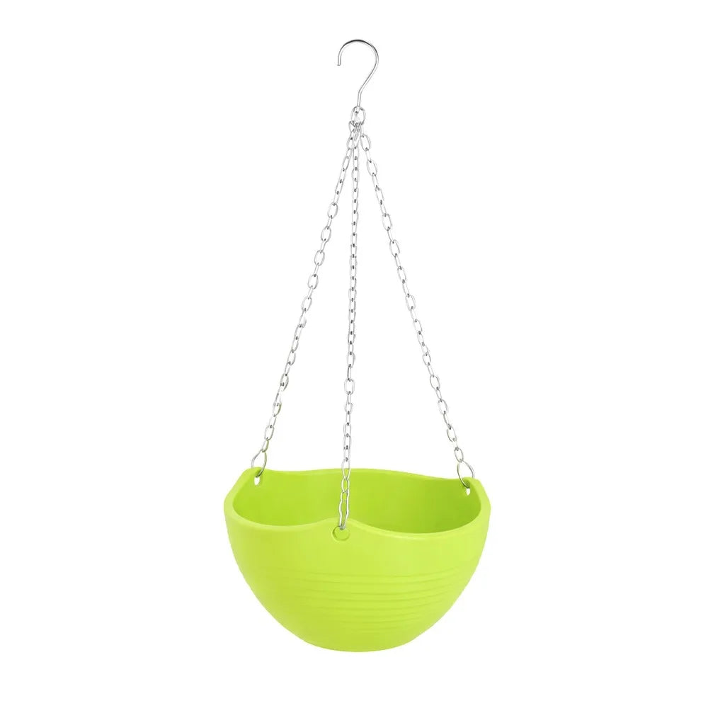 pots fleurs suspendus moderne rayures horizontales blanc vert rose orange jaune bleu beige