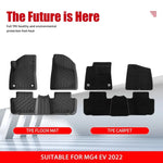 tapis sol voiture noir rayures horizontales protection tpe facile nettoyage imperméable moderne