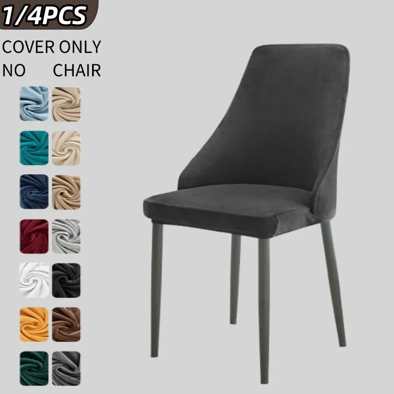 housse chaise velours gris moderne anti poussière couvrante restaurant mariage