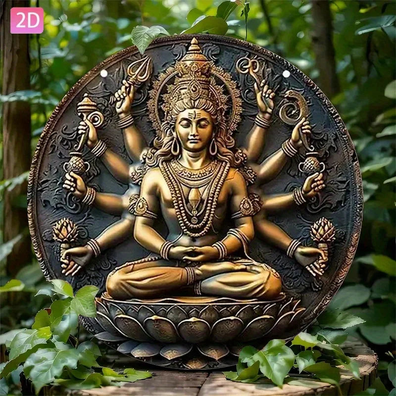 statue religieuse dorée relief sculpté suspension cordelette 20cm 24cm 28cm 32cm traditionnelle