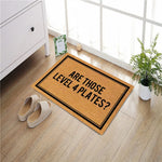 tapis d'entrée marron noir antidérapant résistant anti bactéries moderne simple 40x60cm