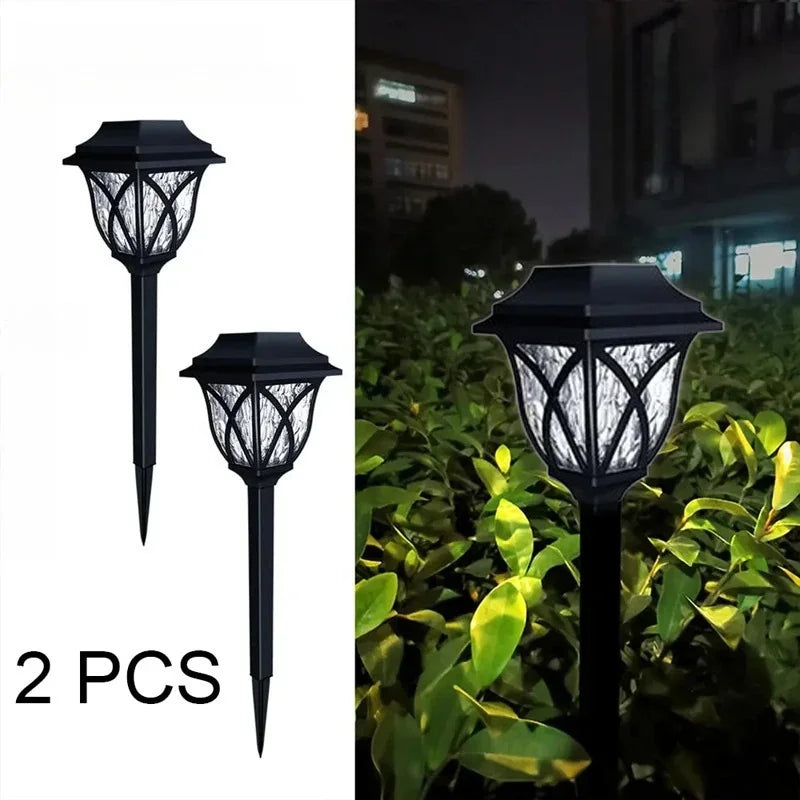 lumière solaire noire transparente classique spike jardin auto on off floralextérieur résistante