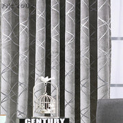 rideau moderne gris beige semi transparent motif croix tringle rideaux plissé fixeintérieur européen chambre