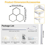 plafonnier led blanc hexagonal moderne ultra lumineux flux 2000 82000 100 240v écrous ruban
