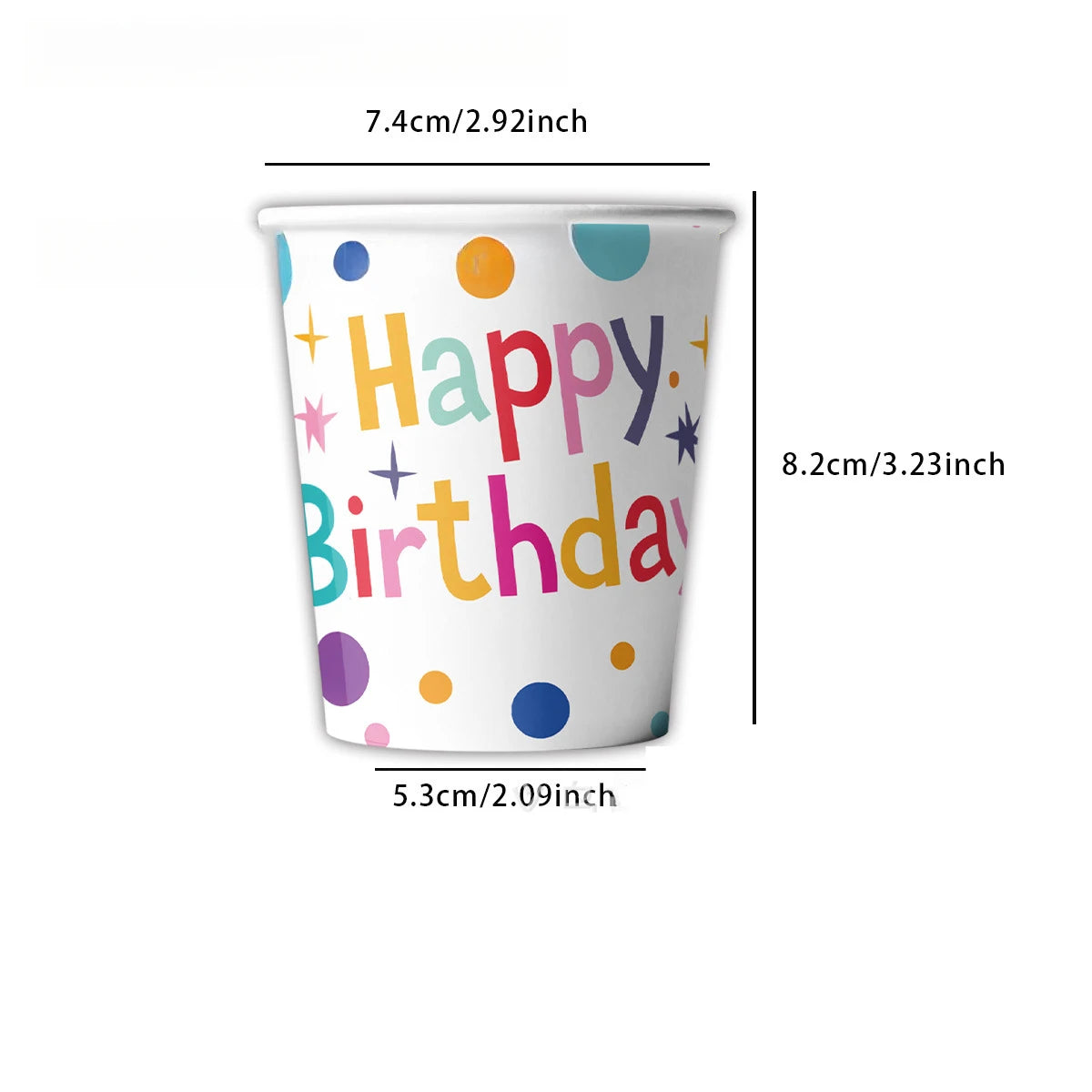 assiettes papier pois multicolores serviettes gobelets guirlande fête anniversaire mariage baptême noël