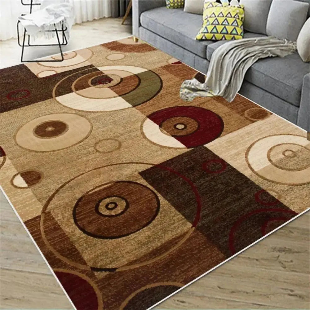 tapis moderne géométrique abstrait salon chambre intérieur décoratif antidérapant grande surface rectangulaire