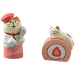 figurines animaux mignonnes résine strawberries fruits décor maison kawaii blanc rose beige rouge cartoon