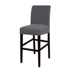 housse chaise haute moderne rayures horizontales gris opacité 28cm 45cm