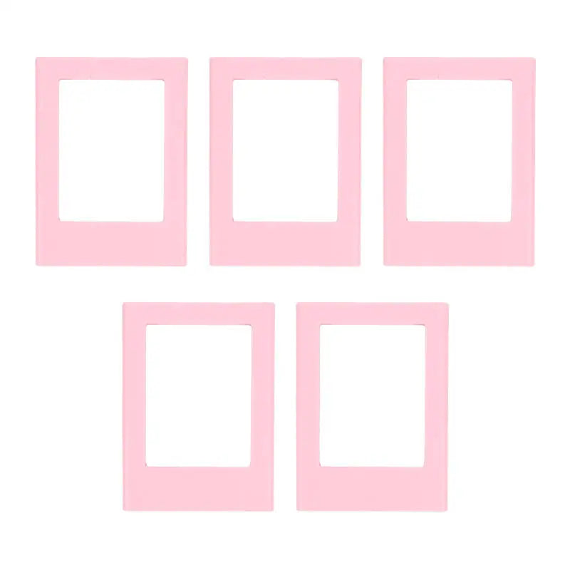cadres photo aimants couleurs violet rose bleu moderne minimaliste cartes postales