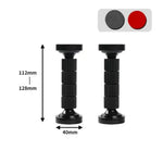 support fixation mural moderne eyelets vis noir blanc rond lisse
