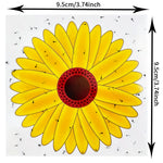 pièges insectes fleur tournesol adhésifs fenêtre transparents jaune rouge blanc marron utilitaires décoratifs
