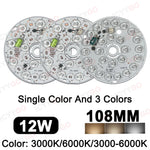 plaque led 12w 14w 6w blanc 6000k 3000k circulaire diodes modernes driver free