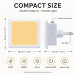veilleuse nuit blanc moderne prise murale flux lumineux faible certification ul vde cqc rohs
