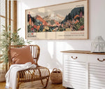 Toile moderne paysage floral pour salon