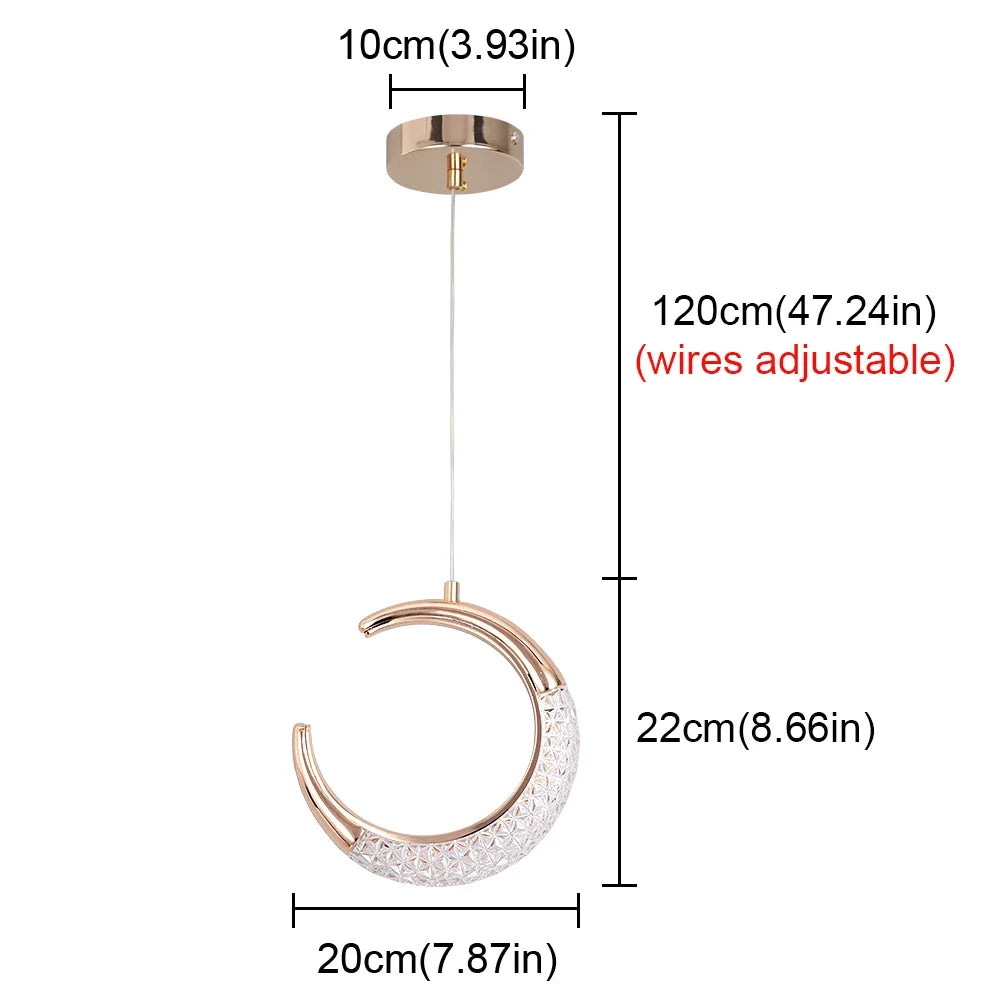luminaire suspendu moderne cristaux scintillants lampe led rose doré blanc gris foncé