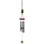 cloches vent clochette artisanale bronze papillons poissons suspendus décor intérieurextérieur ornement métallique plateau bois