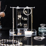 présentoir bijoux moderne transparent haute capacité rangement boucles oreilles bracelets colliers anneaux assemblage facile