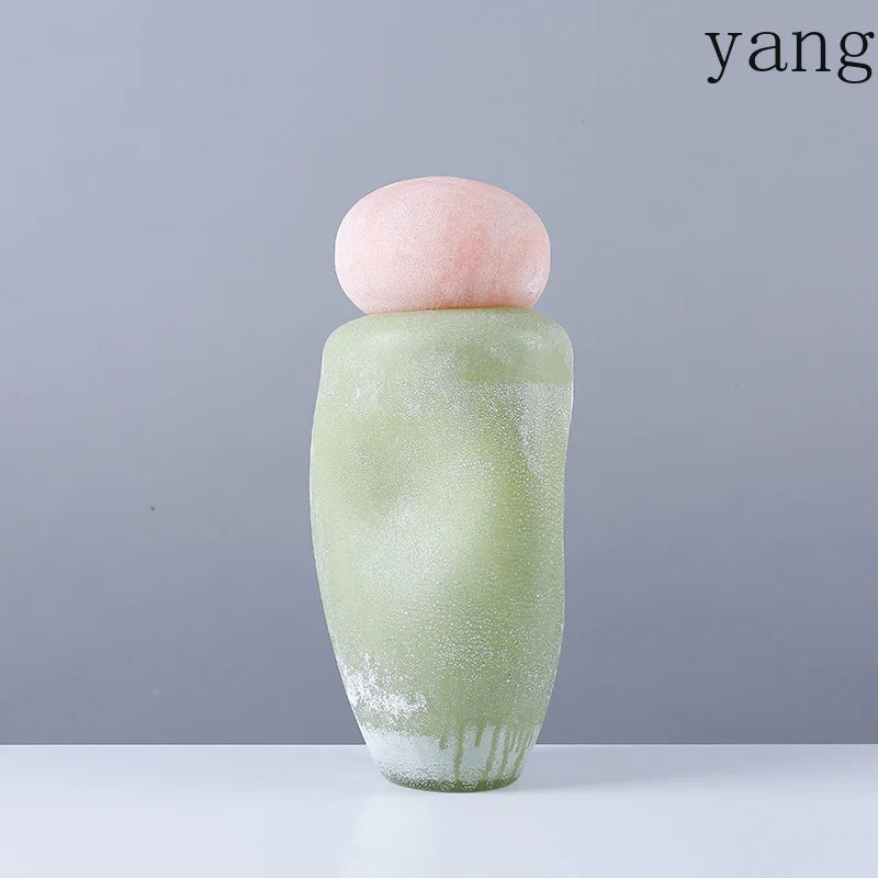 vase decoratif moderne couleur orange jaune rose vert violet texturé minimaliste