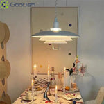 pendants suspendus scandinave abatjour multiple noir blanc chambre salon éclairage moderne minimaliste