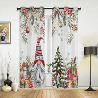 Rideau motif sapin de noel
