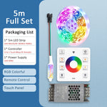 ruban led multicolore pixelé moderne adhésif contrôleur rf 5m 10m