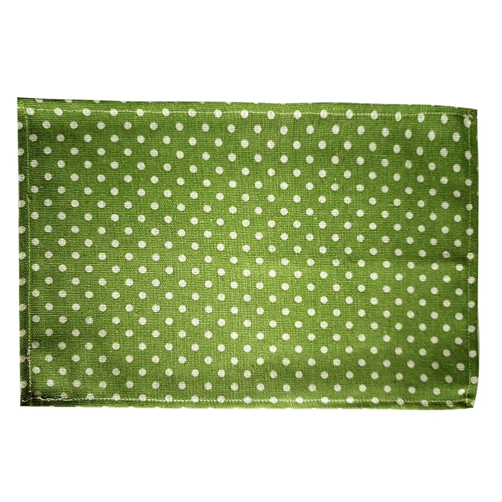 serviettes polyester coton rouge bleu marine vert beige coeurs points classique