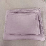Détail du tissu lin lavé pierre