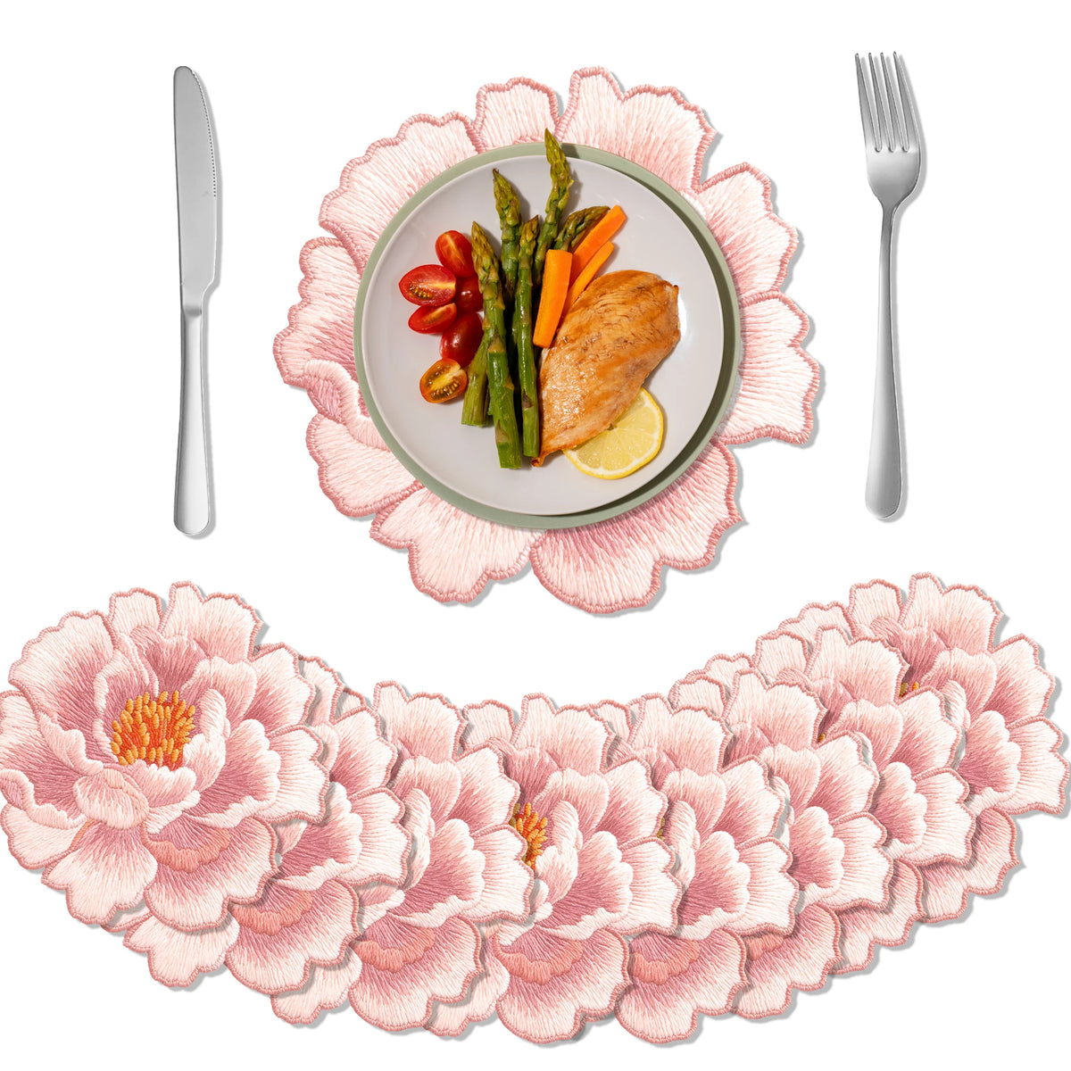 serviettes table jetables fleurs roses anniversaire mariage décoration festive respectueux environnement set 10 pièces