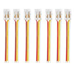 connecteur led transparent rouge jaune noir broches dorées moderne pratique clips câbles(rgb cct)
