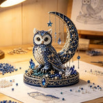 bijoux artisanal assembler cristaux motifs floraux bleu blanc doré maison