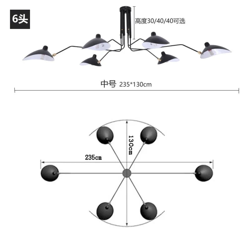 luminaire industriel suspension murale moderne abatjour opaque couleur noir argent doré