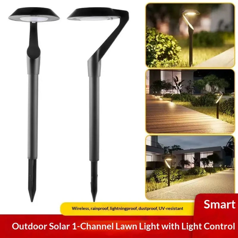 lampe solaire économe energie super lumineuse noire moderne extérieur autoinstallation piquet fixe