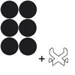 coasters silicone antidérapants antiadhésifs noirs modernes boissons chaudes froides table transparents respectueux environnement