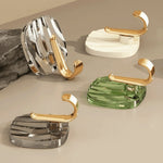 porte serviettes adhésifs moderne vert transparent beige reflets élégants auto colle sans perçage haute