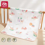 drap bébé panda imprimé doux blanc vert noir orange rose bleu floral
