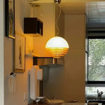 lampe suspendue moderne blanc orange 30x30cm led câble salon chambreôtel