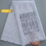 dentelle blanche florale opaques classique mariage fête yards haute qualité